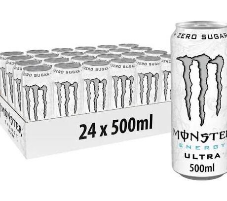 Monster Ultra White Energy Drink 500ml - 24 Pack