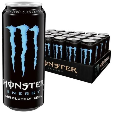 Monster Absolutely Zero Sugar Energy Drink Cans (24x500ml)