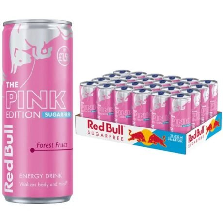 Red Bull The Pink Edition Forest Fruit Sugar Free Energy Drink Cans (24x250)