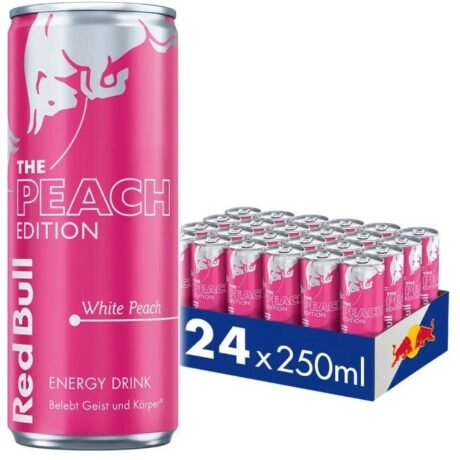 Red Bull The Peach Edition White Peach Energy Drink Cans (24x250ml)