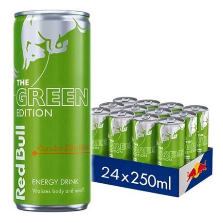 Red Bull The Green Edition Curuba Elderflower Energy Drink Cans (24x250ml)