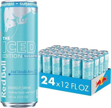 Red Bull The Ice Edition Iced Vanilla Berry Energy Drink Cans (24x250ml)